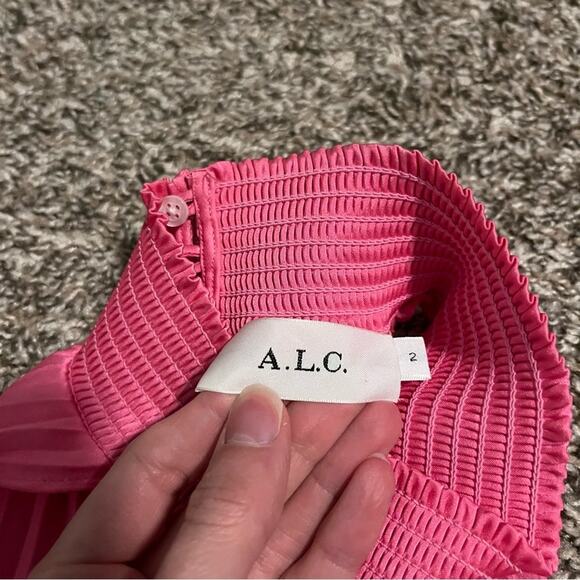 A.L.C Renzo Dress Pink Size 2 - Picture 7 of 10